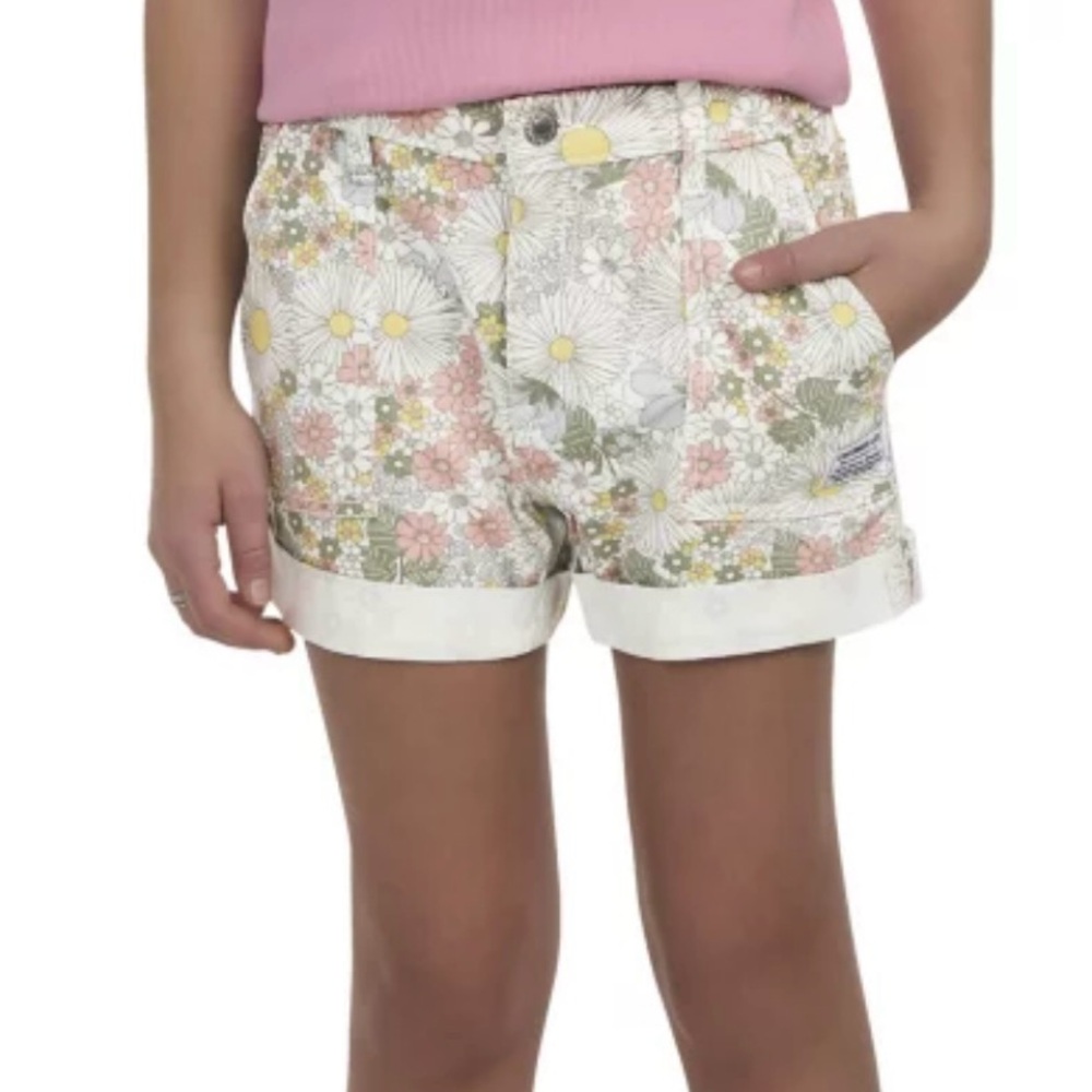 Levi's High Waist Flower Print Shorts